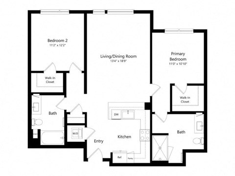 a black and white floor plan of a house